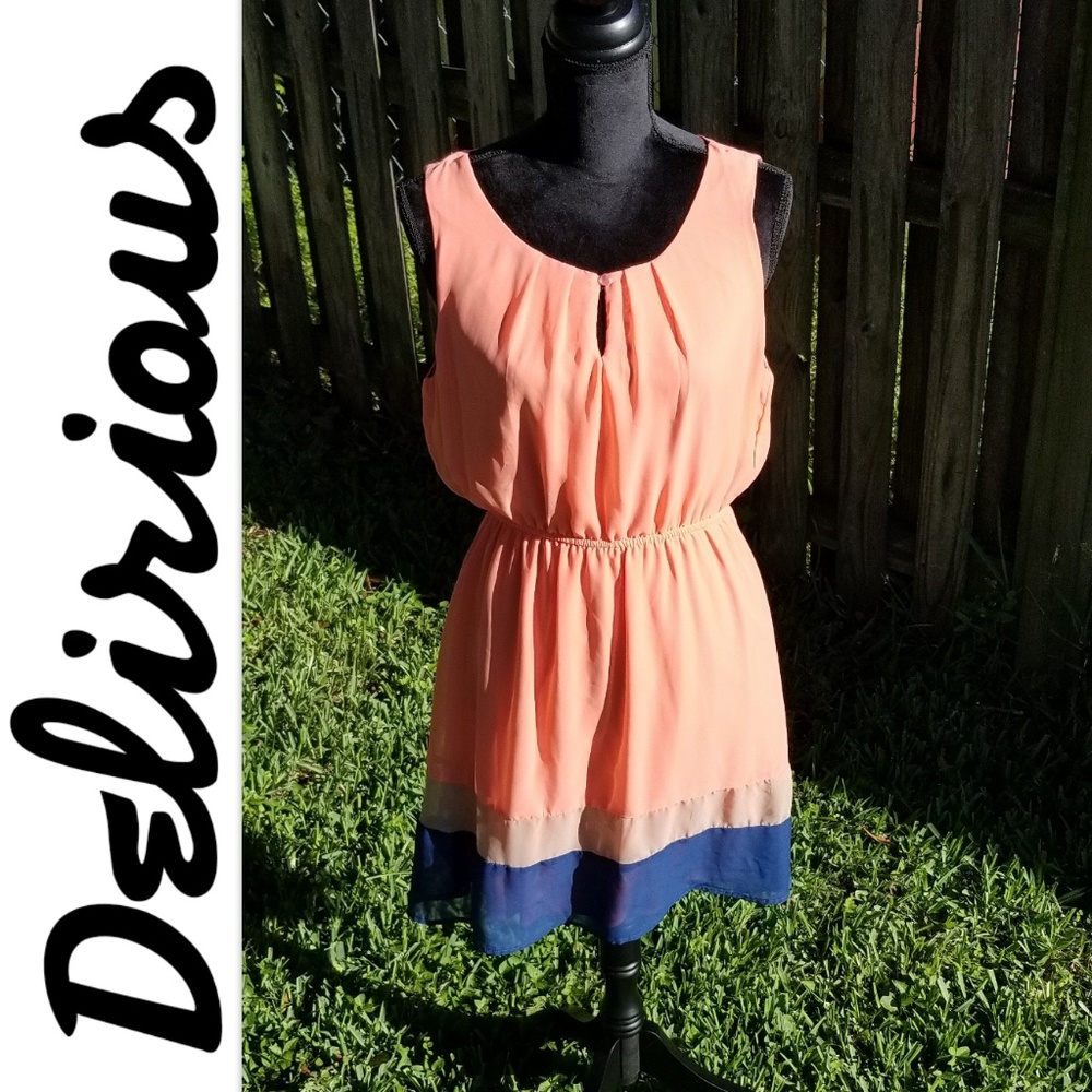 Peach/Coral flowy dress